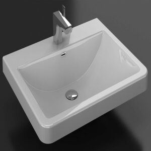 Blossom A10 2621 02 25 1/2 Inch Acrylic Top-Mount Bathroom Sink