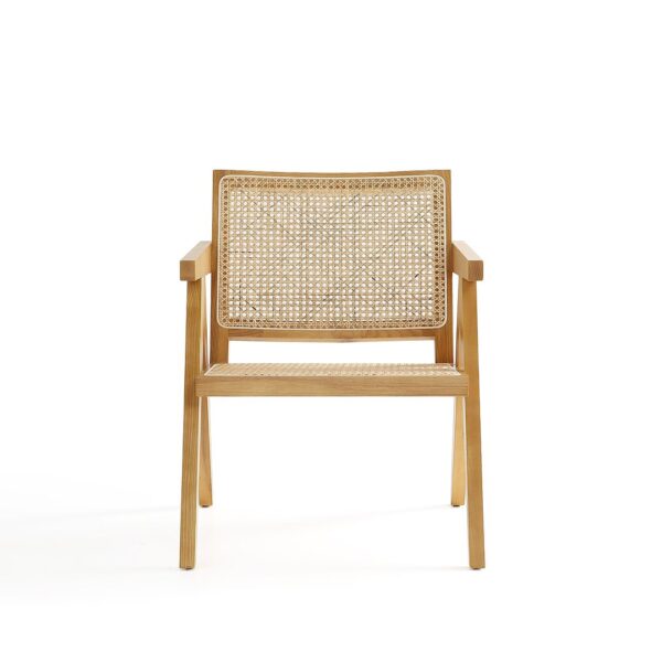 Manhattan Comfort Hamlet Accent Chair in Nature Cane