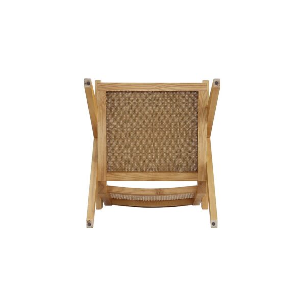 Manhattan Comfort Hamlet Accent Chair in Nature Cane