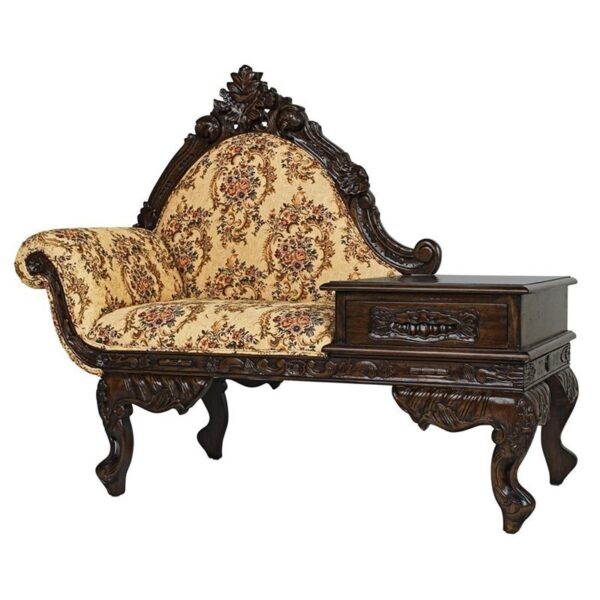 Design Toscano AF1251 54 Inch Victorian Style Gossip Bench