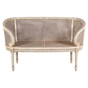 Design Toscano AF1316 22 Inch Parisian Oval Rattan Settee