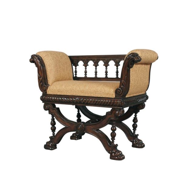 Design Toscano AF1559 33 Inch Double Griffon Colonnade Bench