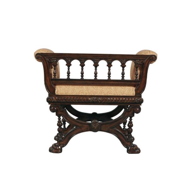 Design Toscano AF1559 33 Inch Double Griffon Colonnade Bench