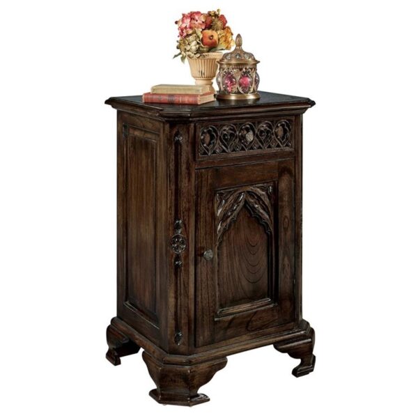 Design Toscano AF2579 21 Inch Gothic Bed Side Table