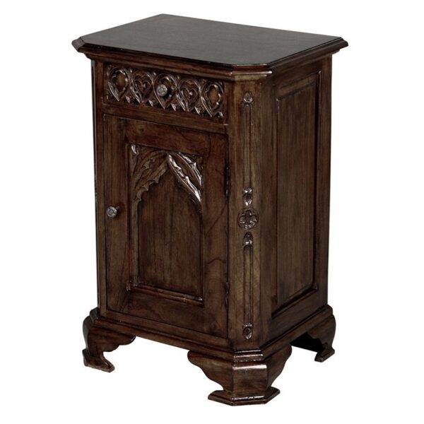 Design Toscano AF2579 21 Inch Gothic Bed Side Table