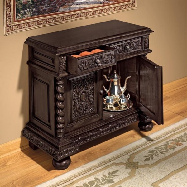 Design Toscano AF2581 36 Inch Acadia Barley Twist Gothic Buffet