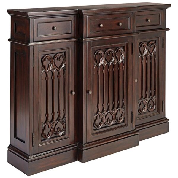 Design Toscano AF2899 51 1/2 Inch Canterbury Abbey Gothic Sideboard