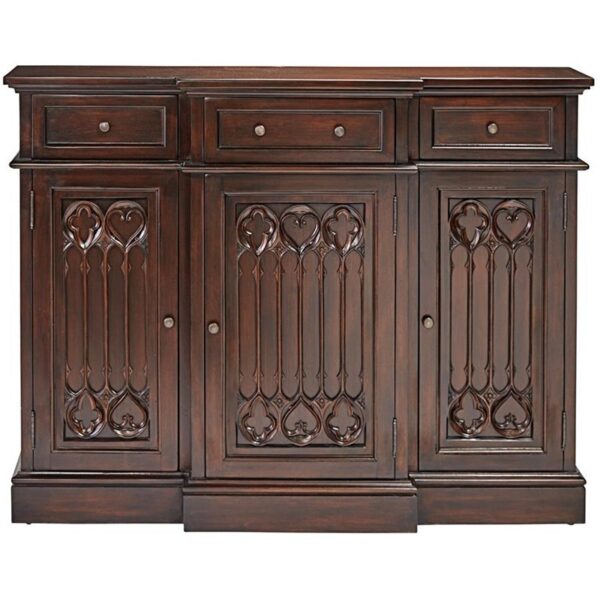 Design Toscano AF2899 51 1/2 Inch Canterbury Abbey Gothic Sideboard