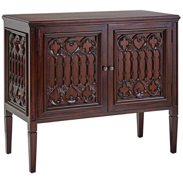 Design Toscano AF32514 36 Inch Canterbury Abbey Gothic Cabinet