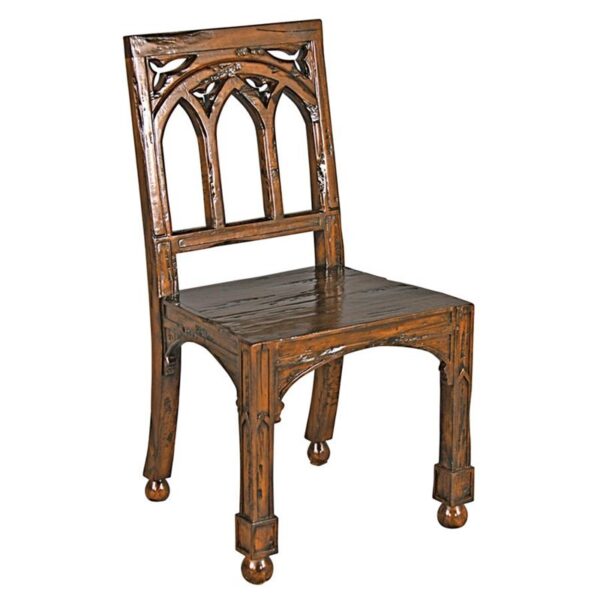 Design Toscano AF51112 19 Inch Gothic Revival Rectory Chair