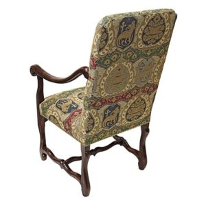 Design Toscano AF51195 22 Inch Chateau Dumonde Arm Chair with Charles