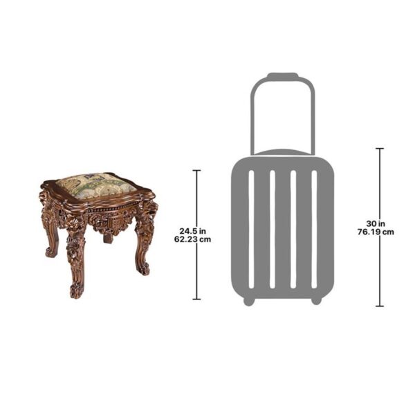 Design Toscano AF51205 24 Inch Lord Raffles Lion Leg Stool