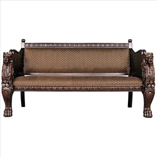 Design Toscano AF51251 86 Inch Lord Raffles Winged Lion Settee Bench