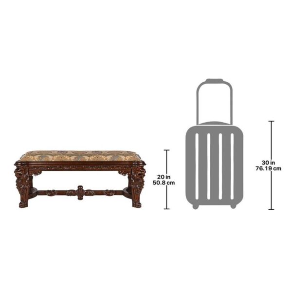 Design Toscano AF51291 49 Inch Lord Raffles Gothic Bench