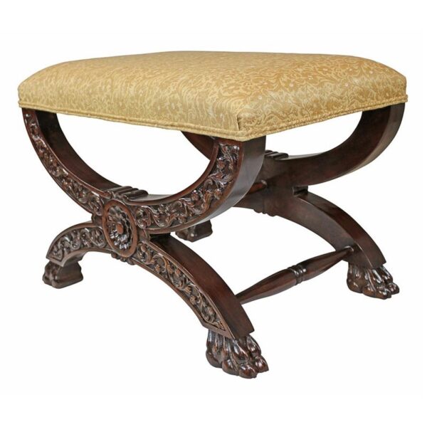 Design Toscano AF51296 23 1/2 Inch Renaissance Curulis Ottoman