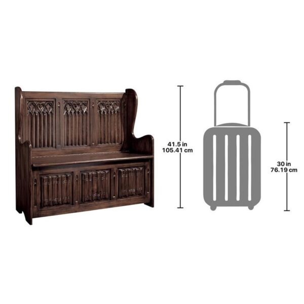 Design Toscano AF51311 45 Inch Kylemore Abbey Gothic Bench