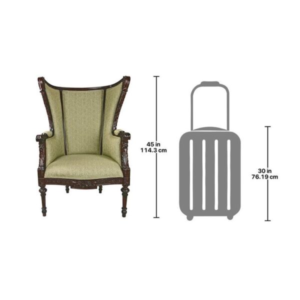 Design Toscano AF51315 30 Inch Louis XVI Wingback Armchair