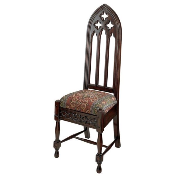 Design Toscano AF51320 18 Inch Viollet Le Duc Gothic Side Chair