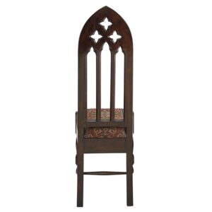 Design Toscano AF51320 18 Inch Viollet Le Duc Gothic Side Chair