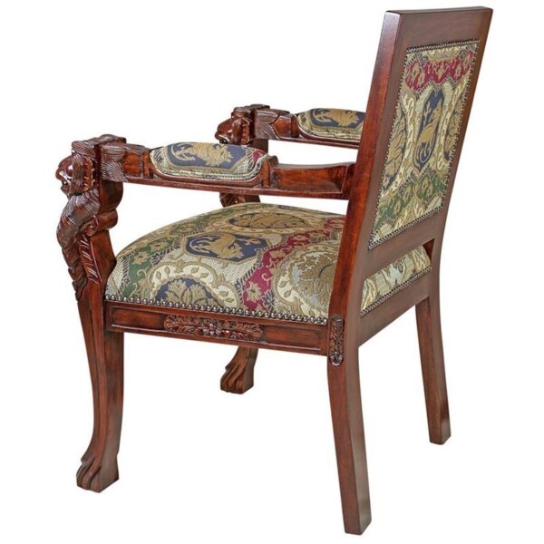 Design Toscano AF51351 Beardsley Lion Armchair - Charles Fabric