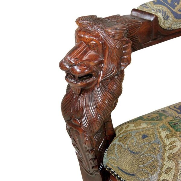 Design Toscano AF51351 Beardsley Lion Armchair - Charles Fabric