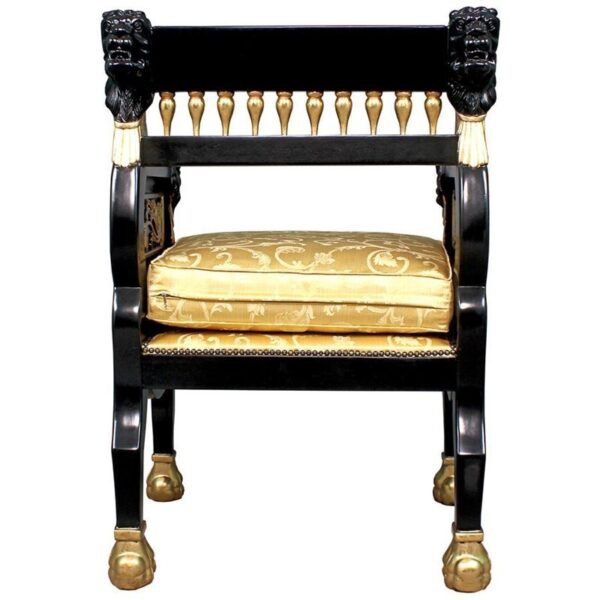 Design Toscano AF51422 28 Inch Caesars Royal Lions Chair