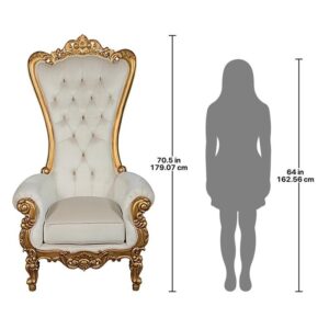 Design Toscano AF51553 39 1/2 Inch Contessa Baroque Throne Chair