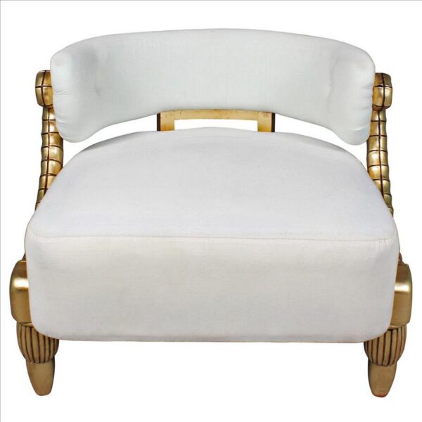 Design Toscano AF51698 Ammon 34 1/2 Inch Horn Contemporary Tub Chair