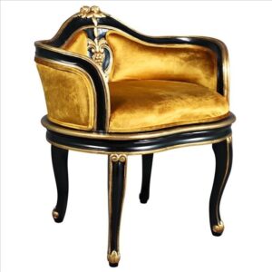 Design Toscano AF51786 27 1/2 Inch Royal Soubrette Petite Bergere Chair