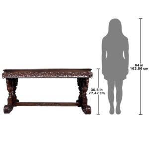 Design Toscano AF57135 59 Inch Sir Benedicts Library Table