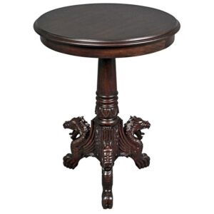 Design Toscano AF57140 23 Inch Heraldic Lion Accent Table