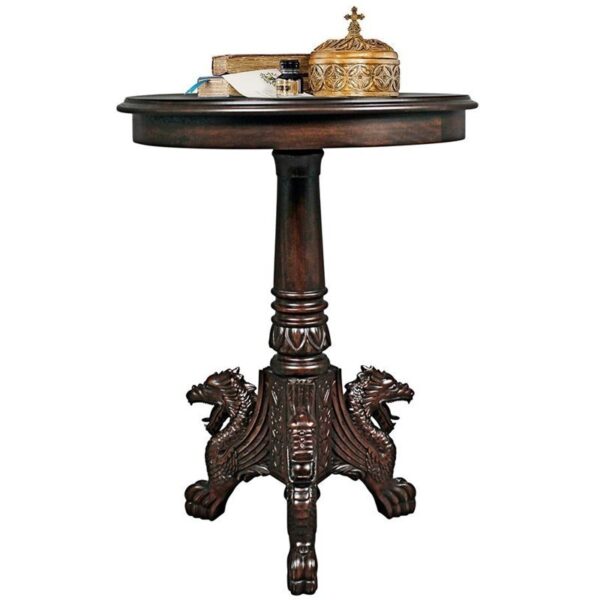 Design Toscano AF57140 23 Inch Heraldic Lion Accent Table