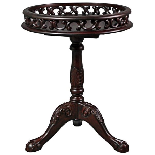 Design Toscano AF57148 23 1/2 Inch Lady Wentworth Pie Crust Tea Table