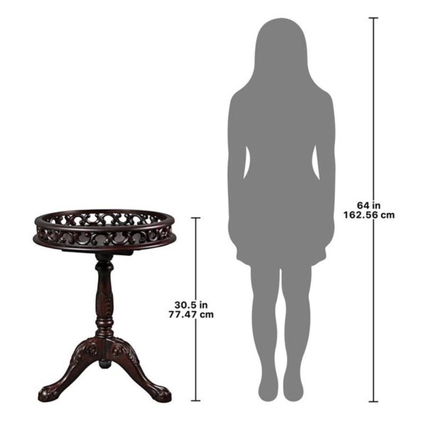 Design Toscano AF57148 23 1/2 Inch Lady Wentworth Pie Crust Tea Table