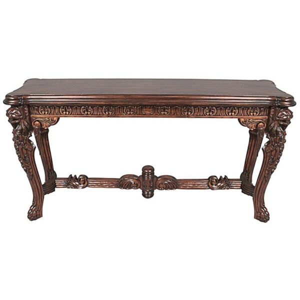 Design Toscano AF57226 57 1/2 Inch Lord Raffles Lion Leg Console Table