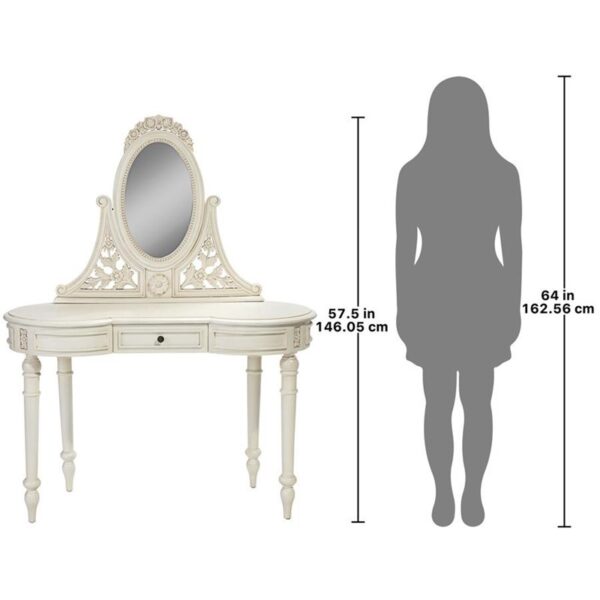 Design Toscano AF57557 Mademoiselle Madelyn 45 1/2 Inch Vanity Table