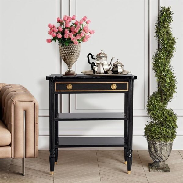 Design Toscano AF57626 31 1/2 Inch French 1940 Ebony Console Table