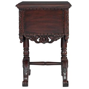 Design Toscano AF57721 19 1/2 Inch Lady Rebecca Victorian Bedside Table