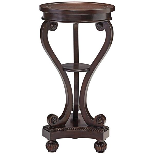 Design Toscano AF57725 15 1/2 Inch Round Bow Side Table