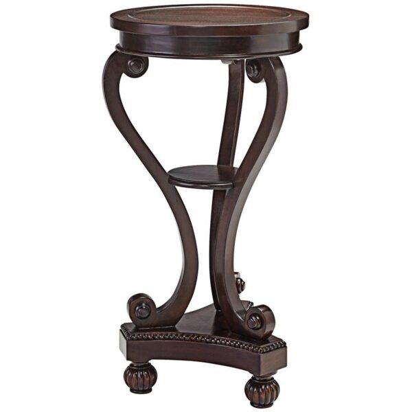 Design Toscano AF57725 15 1/2 Inch Round Bow Side Table