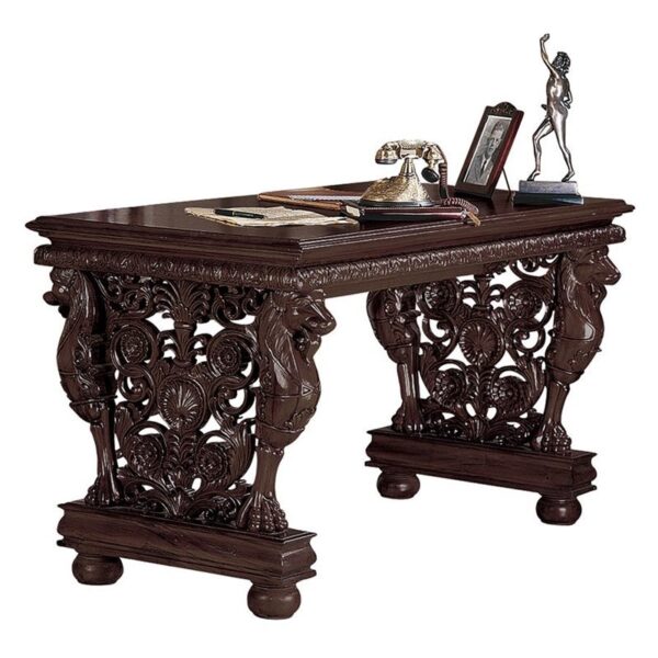 Design Toscano AF7242 55 Inch Effingham Gryphon Library Table