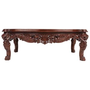 Design Toscano AF7280 55 Inch Grand Hall Lion Leg Coffee Table