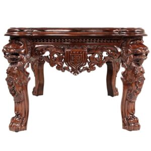 Design Toscano AF7280 55 Inch Grand Hall Lion Leg Coffee Table