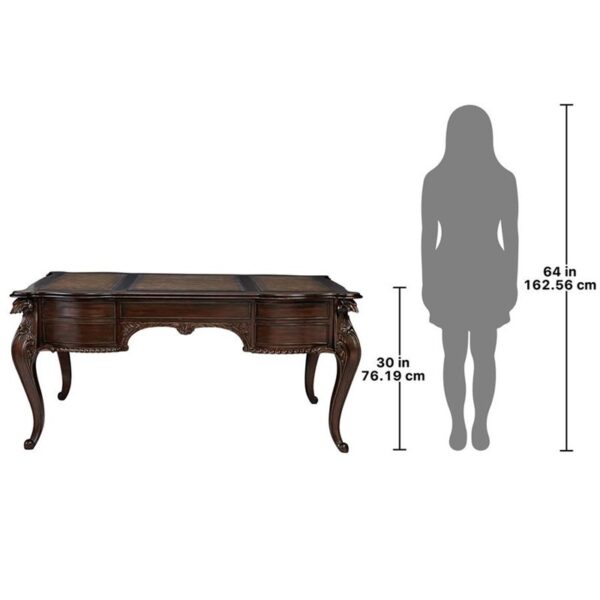 Design Toscano AF7376 64 Inch Clemenceau Partners Writing Desk