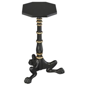 Design Toscano AF7835 17 Inch Hounds Leg Mahogany Petite Tripod Table