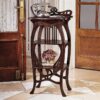 Design Toscano AF8074 Art Nouveau 17 1/2 Inch Harp Side Table