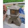 Design Toscano AL58699 11 Inch Japanese Pagoda Solar Lantern Statue