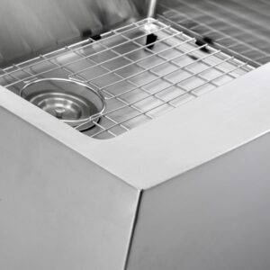 Nantucket Sinks APRON302010-SR-16 30 Inch Pro Series Single Bowl Undermount Apron Front Stainless Steel Kitchen Sink