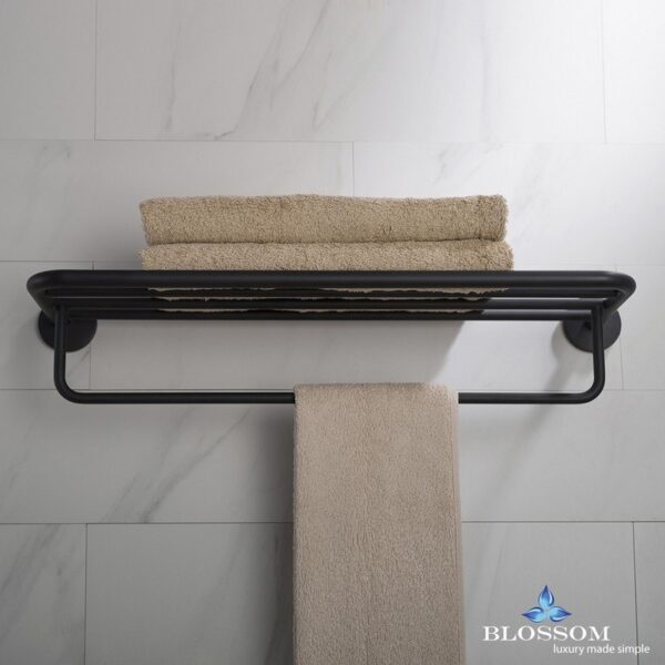 Blossom BA02 509 04 Towel Rack in Matte Black BA02 509 04 BA0250904