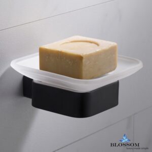 Blossom BA02 602 04 Soap Dish in Matte Black BA02 602 04 BA0260204